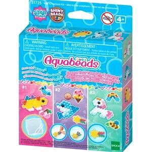 Epoch Aquabeads Beginner's Mini Crafts Kit 120 Beads and Three Stencils